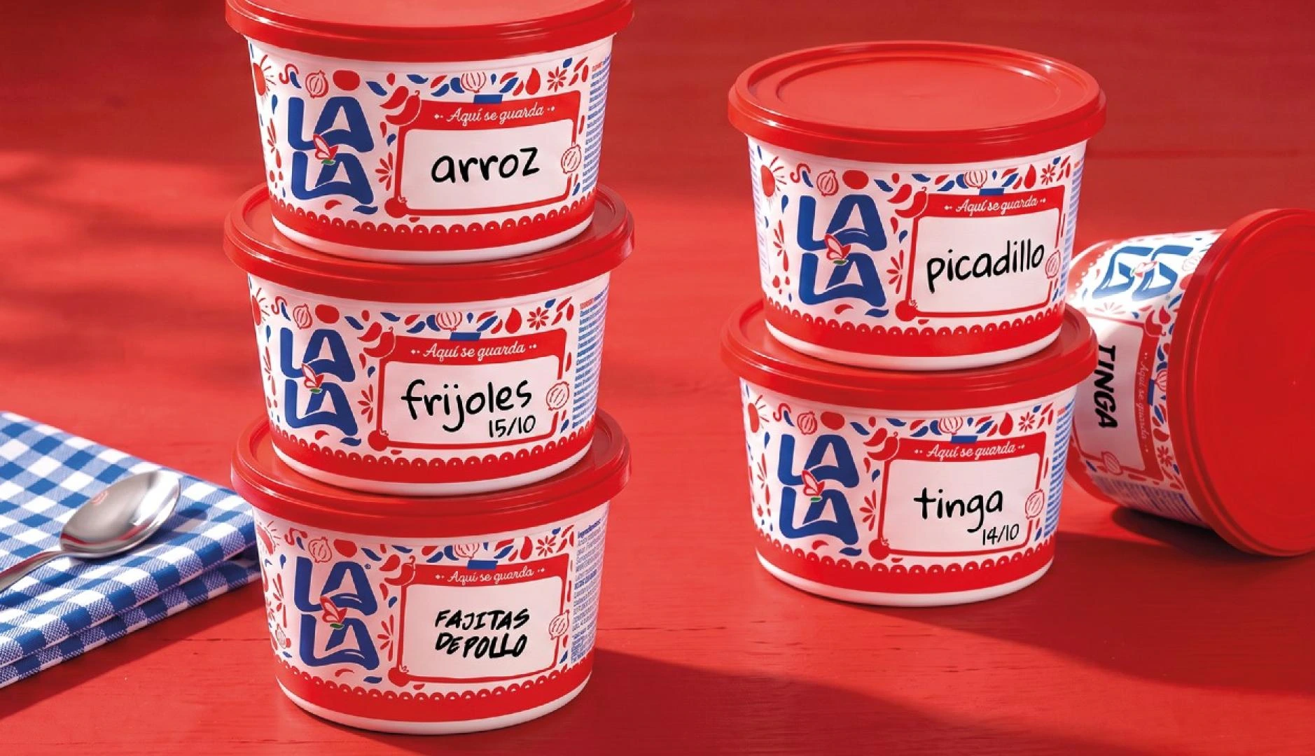 Portada de La Guayaba Ilustrada sobre el nuevo envase de crema Lala para guardar comida