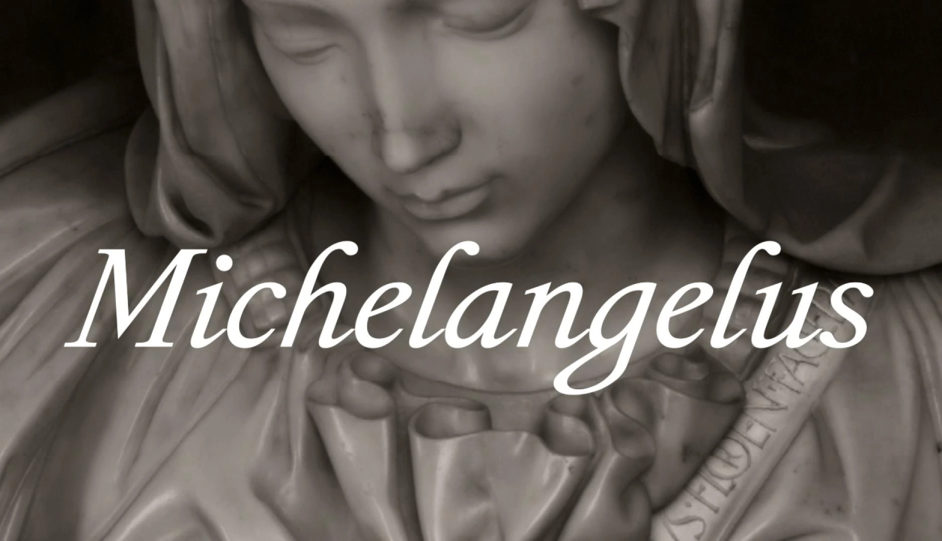 Letras de la tipografía Michelangelus junto a manuscritos de Miguel Ángel