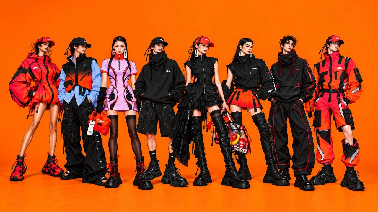 Portada gráfica de La Guayaba Ilustrada sobre la colección de Rappi y NO NAME en Fashion Week México